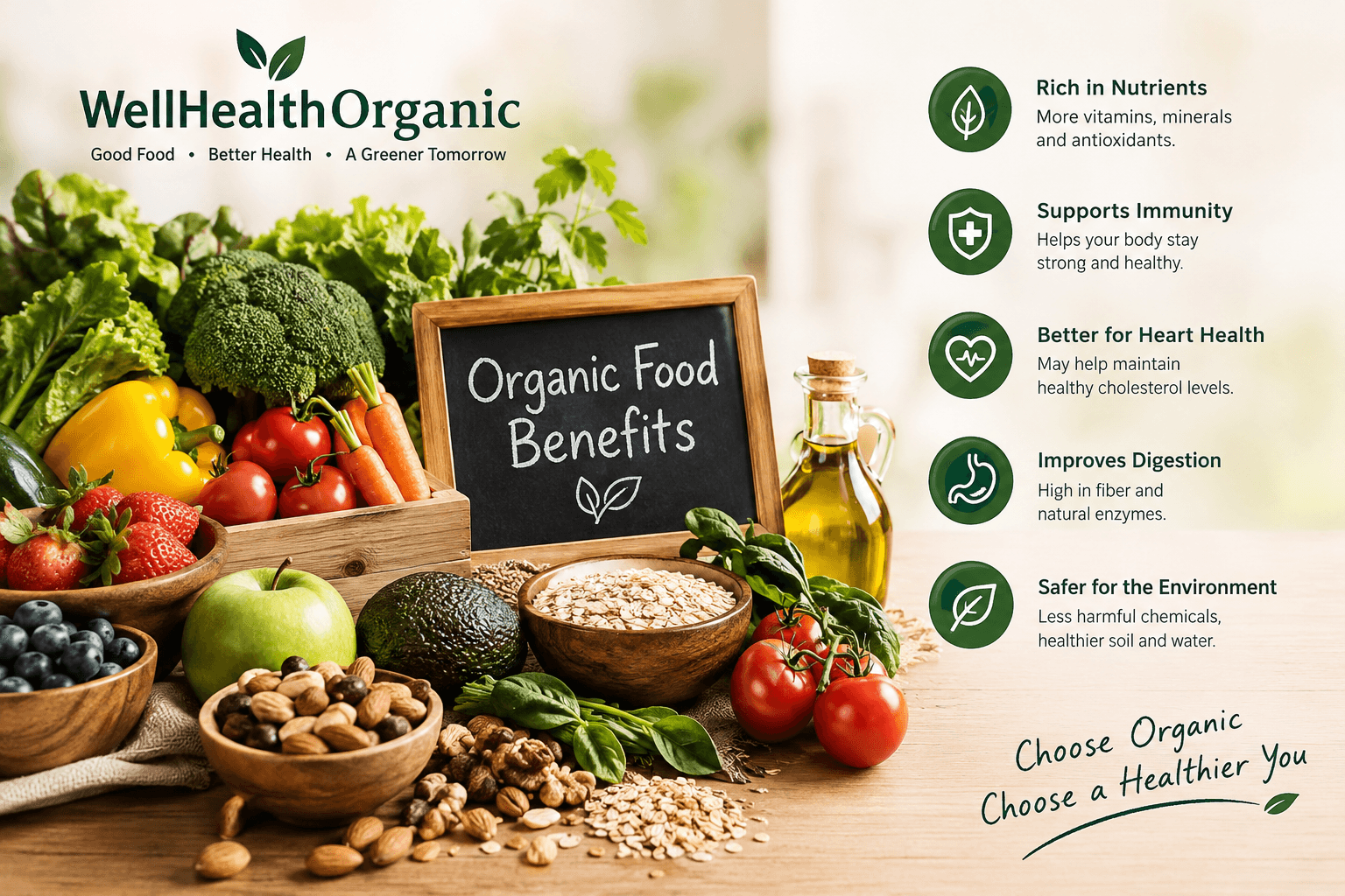 Wellhealthorganic Organic Food Benefits: सच और मिथक